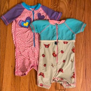 Bundle: 2 Hanna Andersson girls rash guard. 80